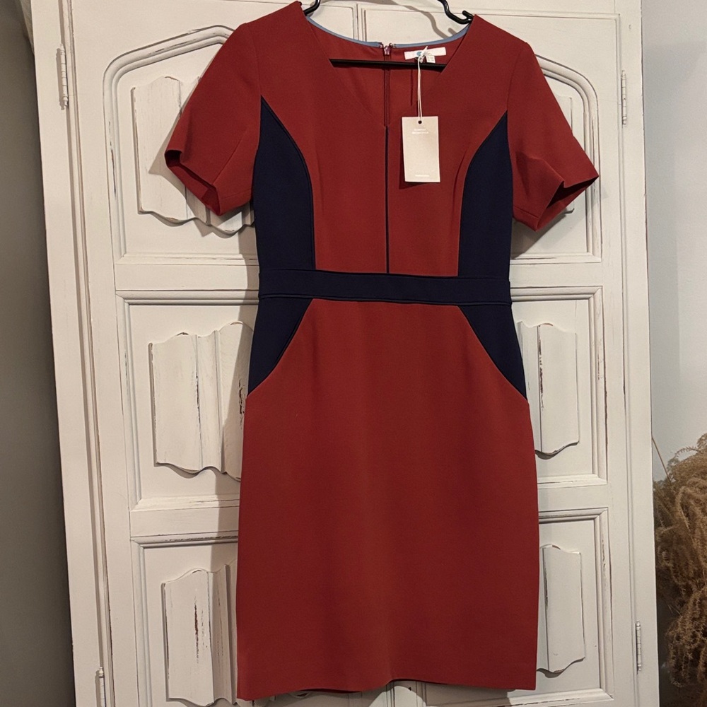 NWT Anthropology Boden Elegant  Two-Tone Dress